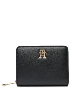Tommy Hilfiger Малък дамски портфейл Th Soft Logotape Med Za AW0AW16917 Черен - Mera.bg