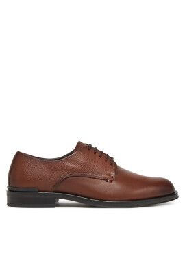 Tommy Hilfiger Обувки Core Hilfiger Leather Shoe FM0FM05375 Кафяв - Mera.bg