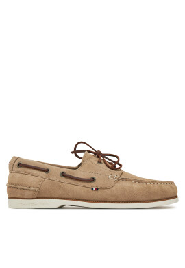 Tommy Hilfiger Обувки Th Boat Shoe Core Suede FM0FM05387 Бежов - Mera.bg