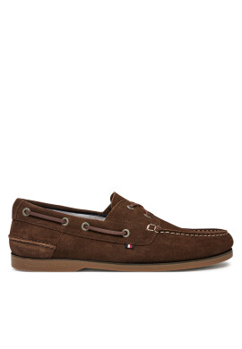 Tommy Hilfiger Обувки Th Boat Shoe Core Suede FM0FM05387 Кафяв - Mera.bg