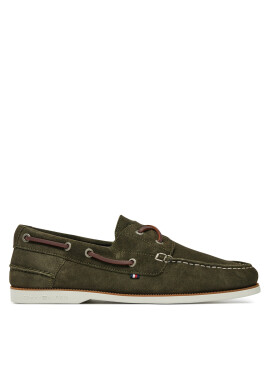 Tommy Hilfiger Обувки Th Boat Shoe Core Suede FM0FM05387 Зелен - Mera.bg