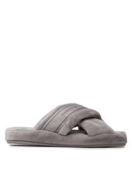 Tommy Hilfiger Пантофи Comfy Home Slippers With Straps FW0FW06587 Сив - Mera.bg