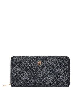 Tommy Hilfiger Портфейл Icon Lrg Za Jacquard AW0AW17956 Черен - Mera.bg