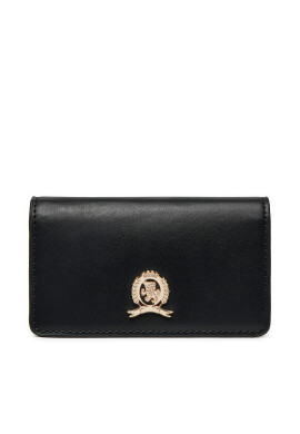 Tommy Hilfiger Портфейл Luxe Leather Med Flap AW0AW16576 Черен - Mera.bg