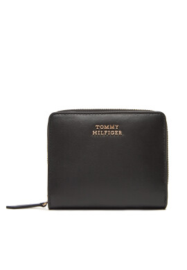 Tommy Hilfiger Портфейл Th Leather Slg Med Za Flap AW0AW17499 Черен - Mera.bg