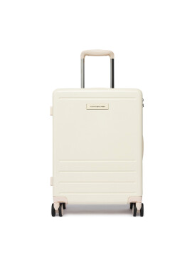 Tommy Hilfiger Самолетен куфар за ръчен багаж Th Travel Cabin Case AW0AW17829 Екрю - Mera.bg