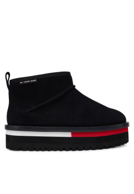 Tommy Jeans Апрески Tjw Flatform Snow Boot Suede EN0EN02841 Черен - Mera.bg
