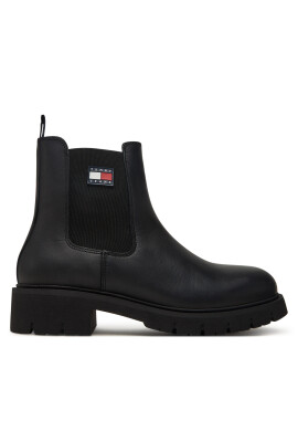 Tommy Jeans Боти тип челси Tjw Chelsea Leather Boot EN0EN02825 Черен - Mera.bg