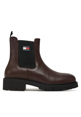 Tommy Jeans Боти тип челси Tjw Chelsea Leather Boot EN0EN02825 Кафяв - Mera.bg