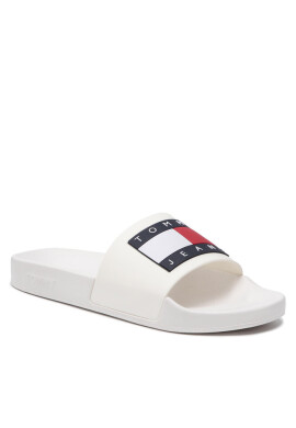 Tommy Jeans Чехли Flag Pool Slide EM0EM01021 Ecru YBL - Mera.bg