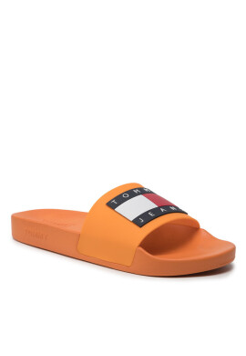 Tommy Jeans Чехли Mens Flag Pool Slide EM0EM01021 Sun Kissed Orange SE8 - Mera.bg