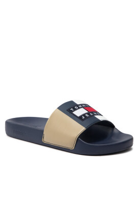 Tommy Jeans Чехли Block Archive Poolslide EM0EM01048 Twilight Navy C87 - Mera.bg