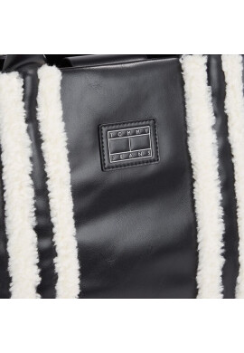 Tommy Jeans Дамска чанта Tjw Cosy Up Med Tote Sherpa AW0AW15397 Black Sherpa BDS - Mera.bg