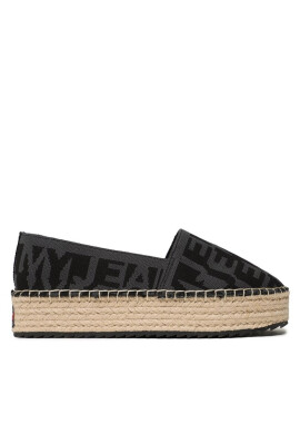 Tommy Jeans Еспадрили Logomania Espadrille EN0EN02079 Black 0GJ - Mera.bg