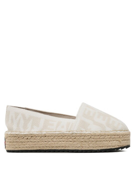 Tommy Jeans Еспадрили Logomania Espadrille EN0EN02079 Light Silt ACU - Mera.bg