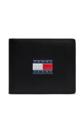 Tommy Jeans Голям мъжки портфейл Tjm Heritage Leather Cc & Coin AM0AM12086 Черен - Mera.bg