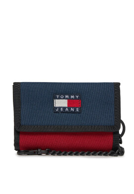 Tommy Jeans Голям мъжки портфейл Tjm Heritage Nylon Trifold AM0AM12078 Тъмносин - Mera.bg