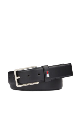 Tommy Jeans Мъжки колан Tjm Elevated Flag Leather 3.5 AM0AM12343 Черен - Mera.bg