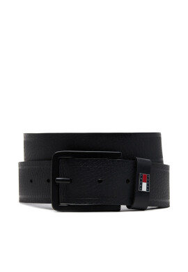 Tommy Jeans Мъжки колан Tjm Elevated Flag Leather 3.5 AM0AM13291 Черен - Mera.bg