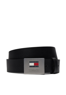 Tommy Jeans Мъжки колан Tjm Flag Buckle Leather 3.5 AM0AM12269 Черен - Mera.bg