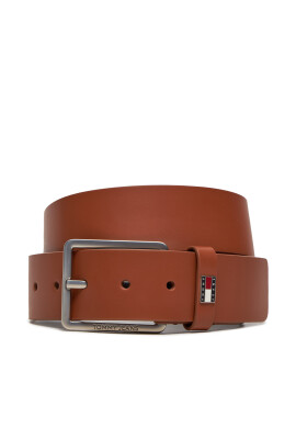 Tommy Jeans Мъжки колан Tjm Flag Leather 4.0 AM0AM12420 Кафяв - Mera.bg