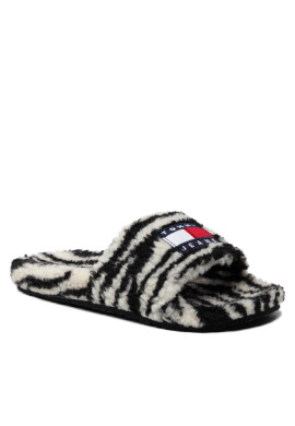 Tommy Jeans Пантофи Wild Animal Printed Poolslide EN0EN01668 Black BDS - Mera.bg
