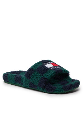 Tommy Jeans Пантофи Flag Slipper EM0EM01097 Dark Turf Green L6O - Mera.bg
