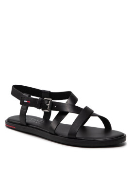 Tommy Jeans Сандали Leather Sandal EN0EN01809 Black BDS - Mera.bg