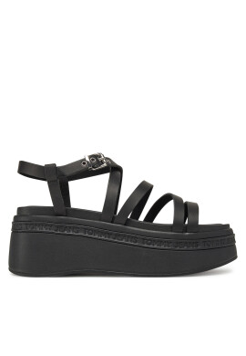 Tommy Jeans Сандали Tjw Wedgy Strappy Sandal EN0EN02756 Черен - Mera.bg
