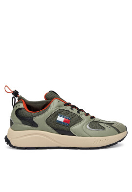 Tommy Jeans Сникърси Tjm Runner Mix Material EM0EM01620 Каки - Mera.bg