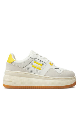 Tommy Jeans Сникърси Tjw Retro Basket Flatform Mix EN0EN02654 Екрю - Mera.bg