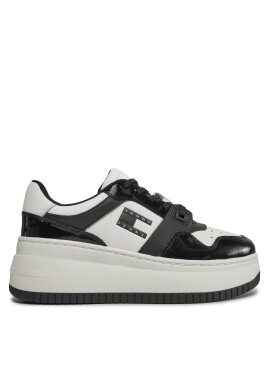 Tommy Jeans Сникърси Tjw Retro Basket Flatform Patent EN0EN02523 Екрю - Mera.bg