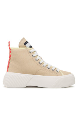 Tommy Jeans Сникърси Vulc Plat. Canvas Mc EN0EN02091 Бежов - Mera.bg