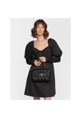 Tory Burch Дамска чанта Kira Woven Satin Samll Convertible Schoulder 142701 Black 001 - Mera.bg