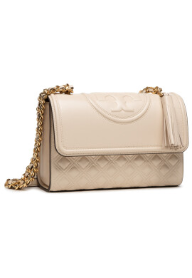 Tory Burch Дамска чанта Fleming Convertible Shoulder Bag 76997 New Cream 122 - Mera.bg