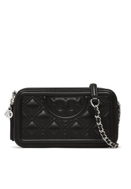 Tory Burch Дамска чанта Fleming Double-Zip Mini Bag 79403 Черен - Mera.bg