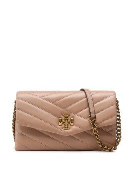 Tory Burch Дамска чанта Kira Chevron Chain Wallet 90343 Бежов - Mera.bg
