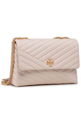 Tory Burch Дамска чанта Kira Chevron Convertible Shoulder Bag 58465 Бежов - Mera.bg