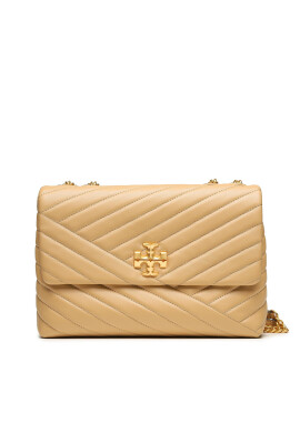 Tory Burch Дамска чанта Kira Chevron Convertible Shoulder Bag 90446 Desert Dune 251 - Mera.bg