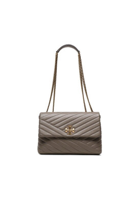 Tory Burch Дамска чанта Kira Chevron Convertible Shoulder Bag 90446 Сив - Mera.bg