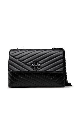 Tory Burch Дамска чанта Kira Chevron Powder 90857 Черен - Mera.bg