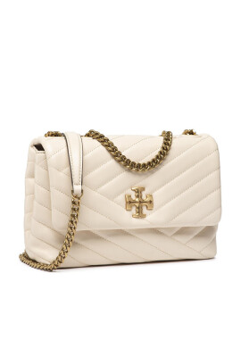Tory Burch Дамска чанта Kira Chevron Small 90452 Бежов - Mera.bg