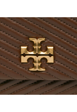 Tory Burch Дамска чанта Kira Moto Quilt Small Convertible 152345 Hickory Brown 200 - Mera.bg