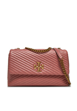 Tory Burch Дамска чанта Kira Moto Quilt Small Convertible Shoulder Bag 156181 Розов - Mera.bg