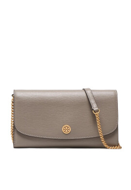 Tory Burch Дамска чанта Robinson Chain Wallet 137152 Сив - Mera.bg