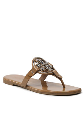 Tory Burch Джапанки Metal Miller Soft 146299 Almond Flour 200 - Mera.bg