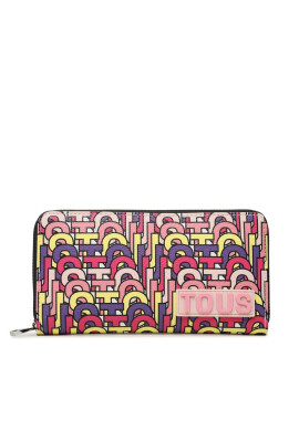 TOUS Голям дамски портфейл Billetera M. T Vera 2001857313 Розов - Mera.bg