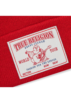 True Religion Шапка Concert Patch TRBEANIE15 Червен - Mera.bg