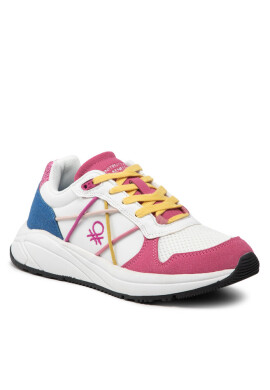 United Colors Of Benetton Сникърси Ascent Colour BTW217305 White/Fucsia 1081 - Mera.bg