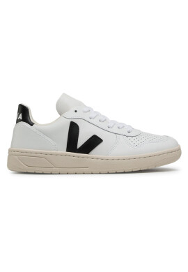 Veja Сникърси V-10 Leather VX020005A Extra White Black - Mera.bg